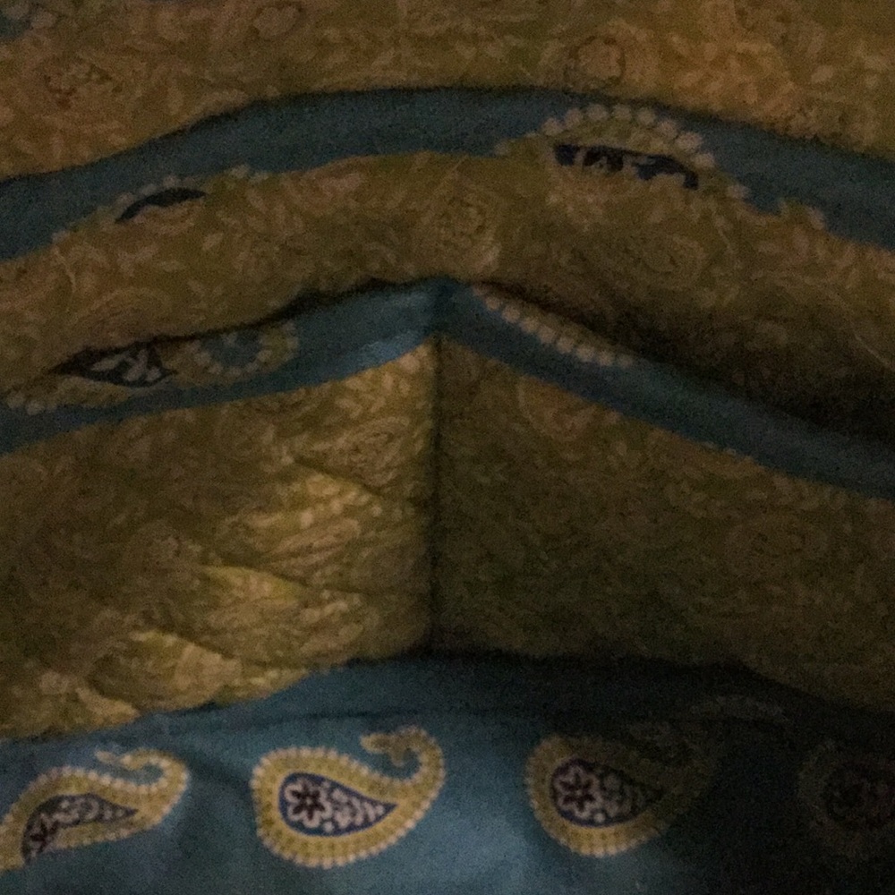 Blue and green Vera Bradley paisley purse - Picture 3 of 5